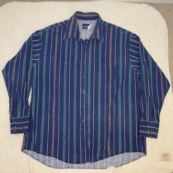 Wrangler Other - Vintage Wrangler Pearl Snap Western Shirt: Size XXL